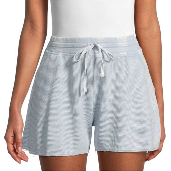 Splendid Pants - SPLENDID Waffle Knit Shorts In Seafoam Blue Small